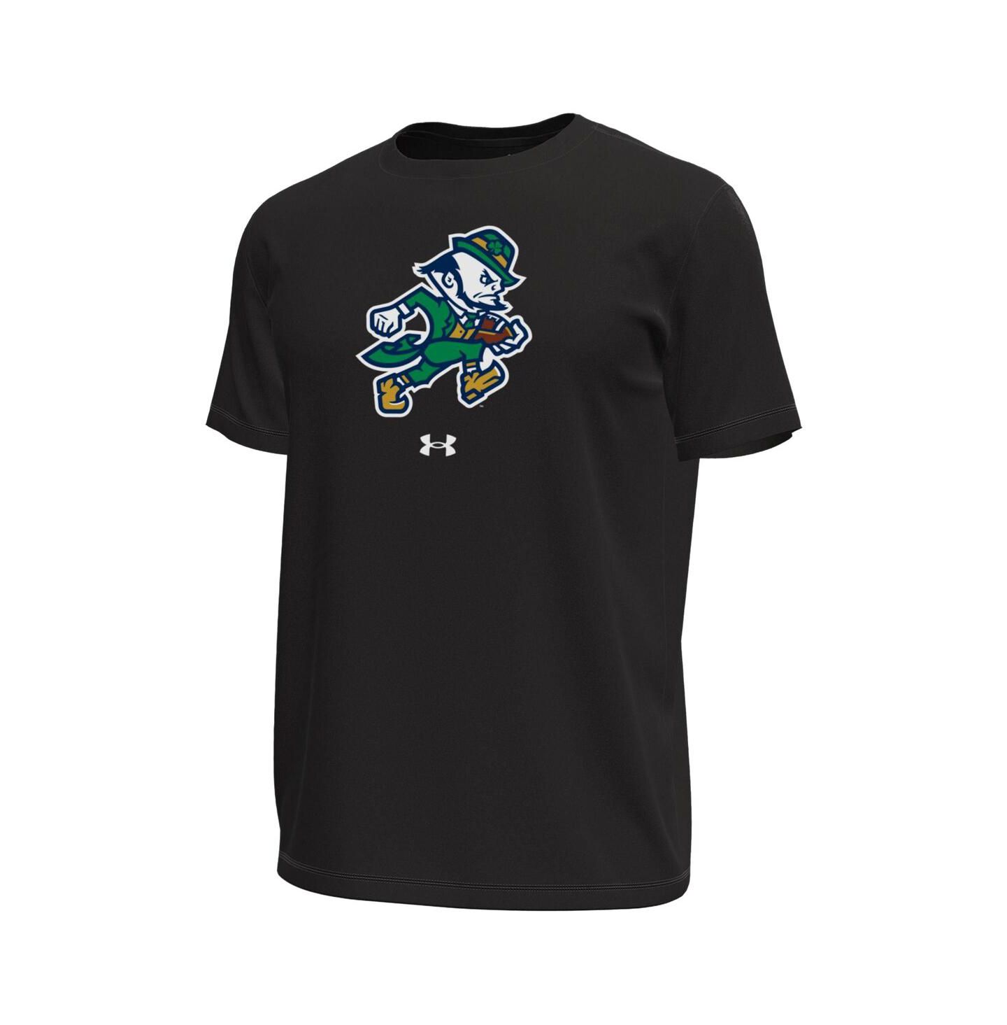 Мужская футболка Under Armour Black Notre Dame Fighting Irish Tech Stretch — фото 3