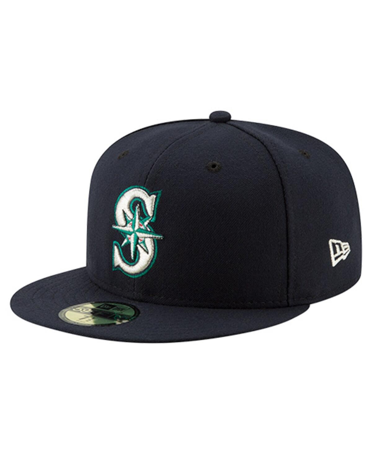 New Era Men's Ichiro Suzuki Navy Seattle Mariners Number Retirement 59fifty Fitted Hat In Brown