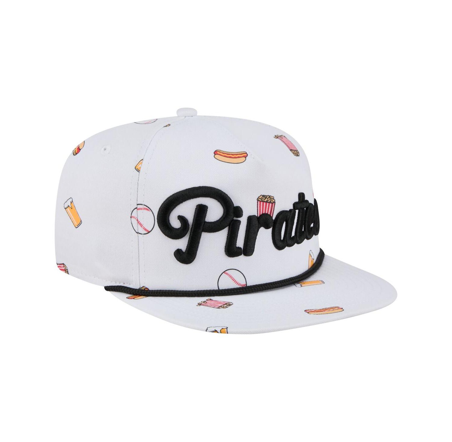 Men's White Pittsburgh Pirates Team Cheer Rope 19TWENTY Adjustable Hat