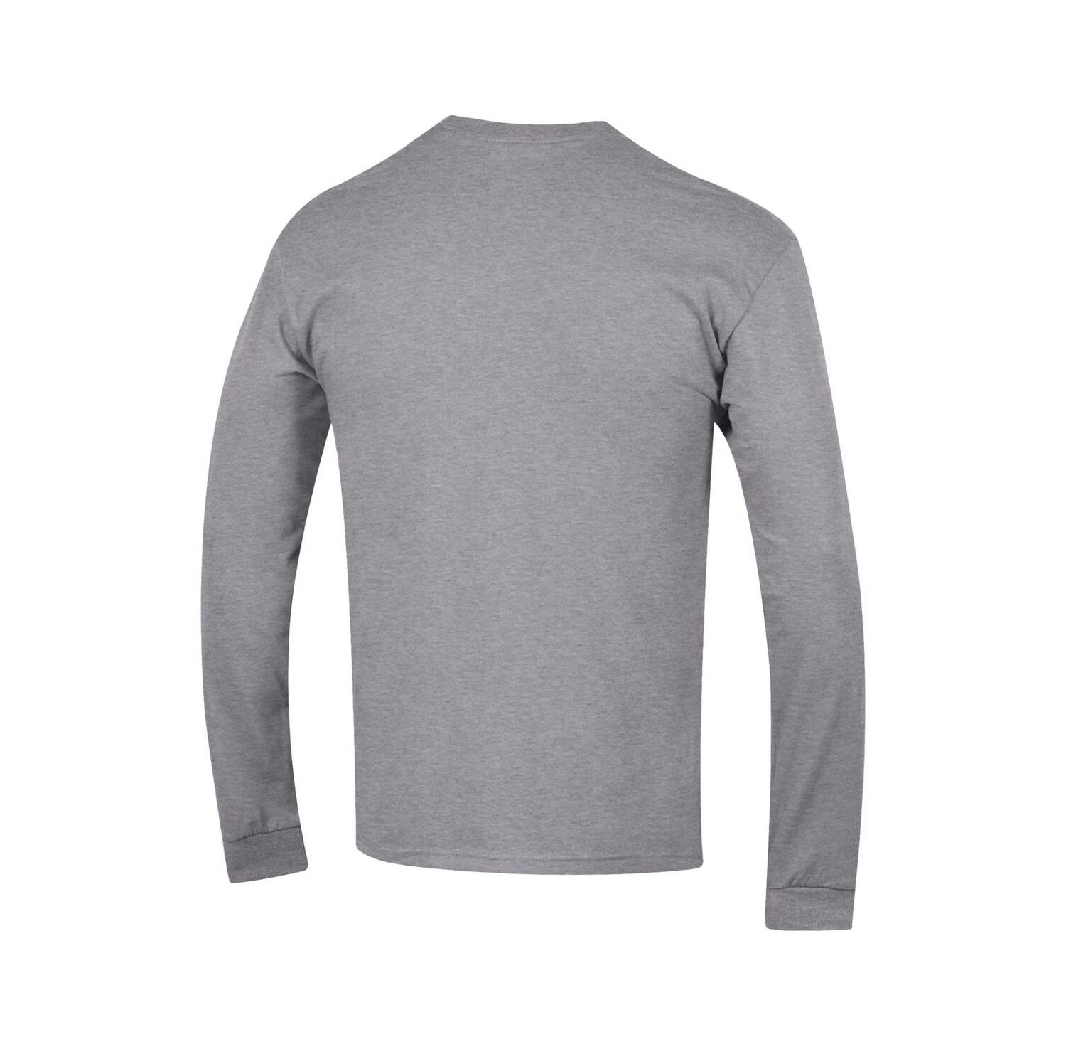 Men's Maize Michigan Wolverines Arch Over Logo 2-Hit Long Sleeve T-Shirt