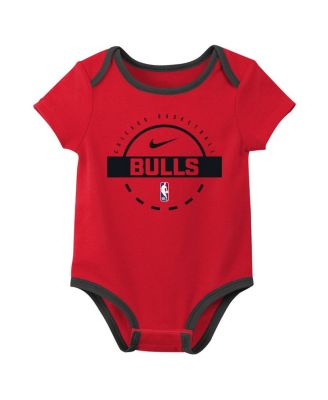 Baby Boys and Girls 2-Piece Chicago Bulls Bodysuit Set