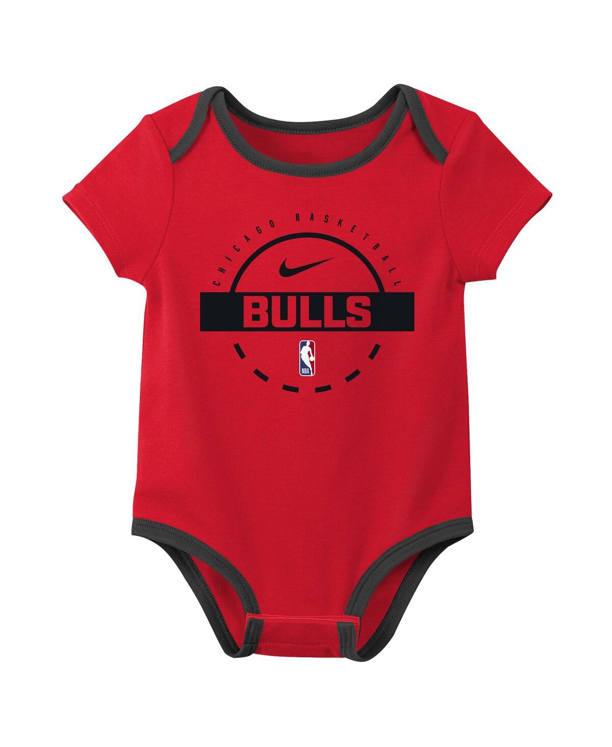 Nike Baby Boys And Girls 2-piece Chicago Bulls Bodysuit Set In Red