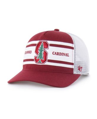 '47 Brand - Big Boys and Girls Cardinal/White Stanford Cardinal Super Stripe Hitch Adjustable Trucker Hat