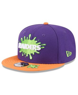 Big Boys and Girls Purple/Orange Las Vegas Raiders Nickelodeon Slime 9FIFTY Snapback Hat