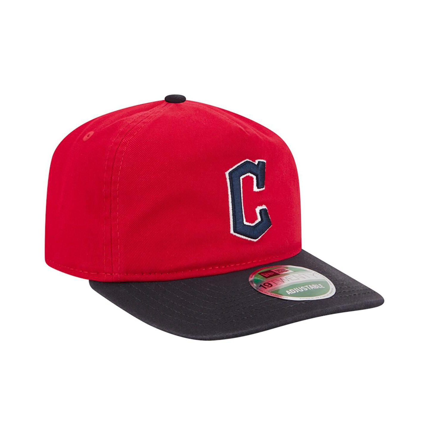 Мужская кепка New Era Red Cleveland Guardians Team 19TWENTY Adjustable Hat — фото 2