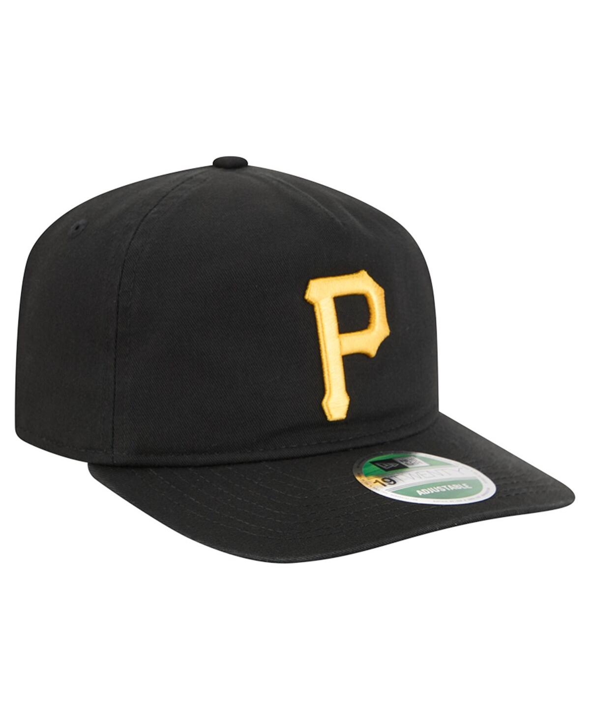 New Era Men's Black Pittsburgh Pirates Team 19twenty Adjustable Hat In Black
