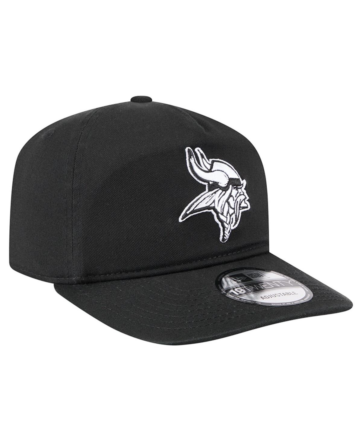 New Era Men'sâ Black/white Minnesota Vikings 19twenty Adjustable Hat In Brown