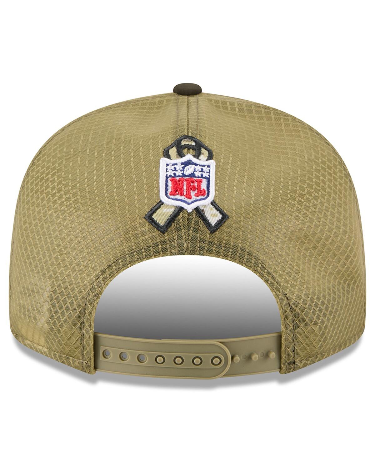 New Era Men's Dark Green Green Bay Packers 2025 Salute To Service Split Panel 9fifty Snapback Hat In Green