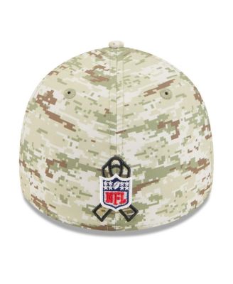Men's Camo/Dark Green/Dark Green Green Bay Packers 2025 Salute to Service 39THIRTY Flex Hat