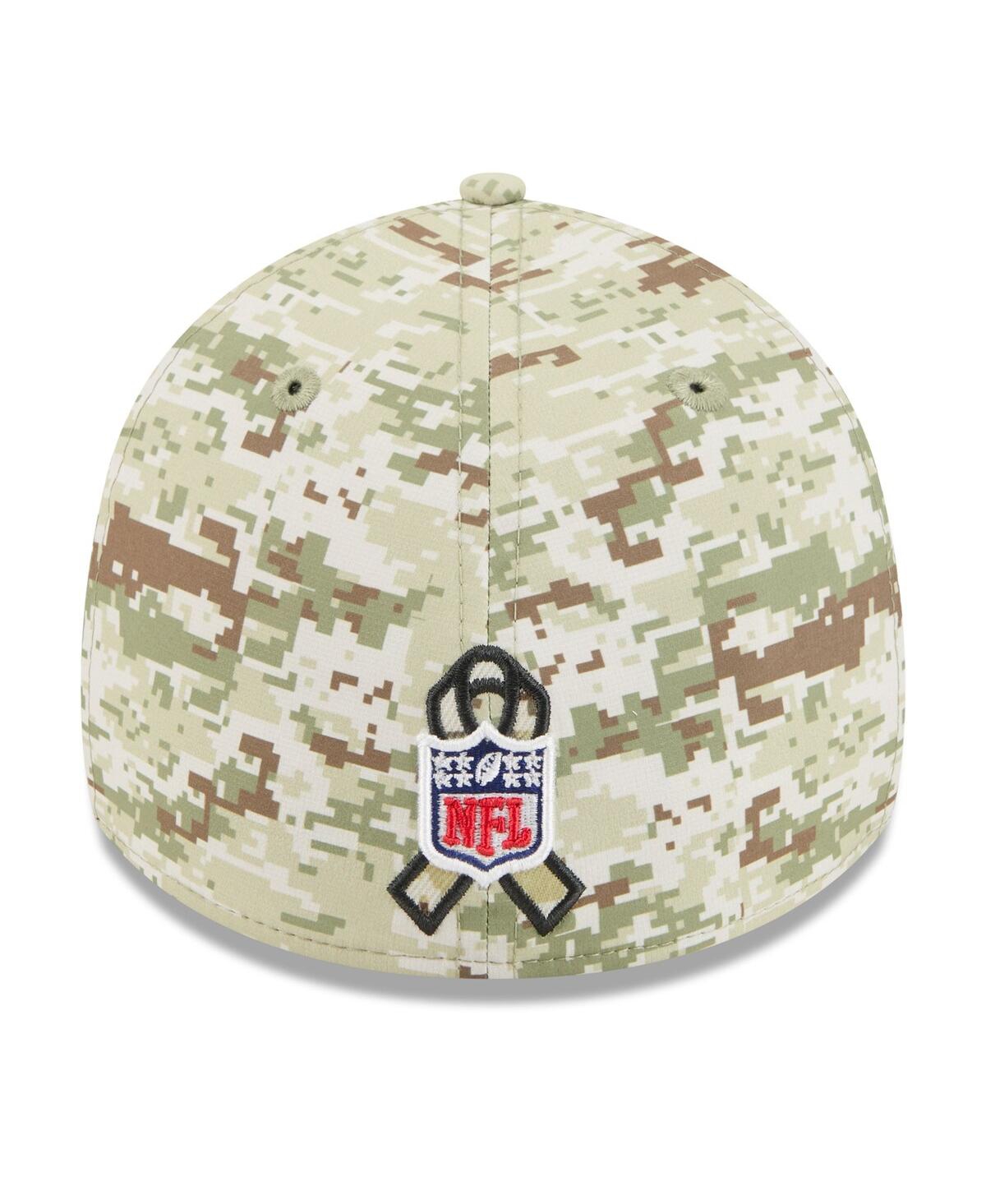 New Era Men's Camo/Dark Green Nfl 2025 Salute to Service 39THIRTY Flex Hat