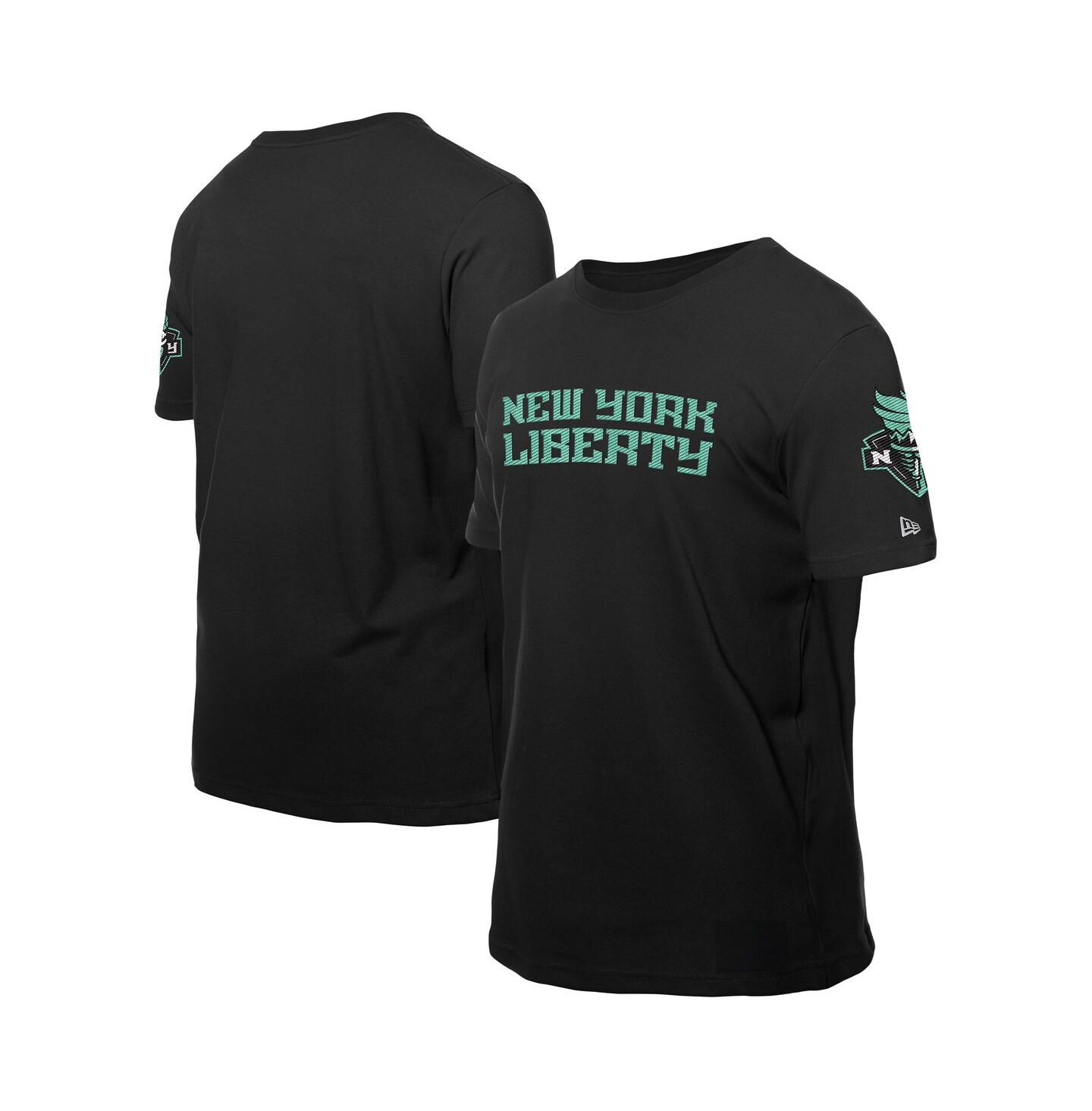 Мужская футболка New Era Black New York Liberty Premium Wordmark — фото 1