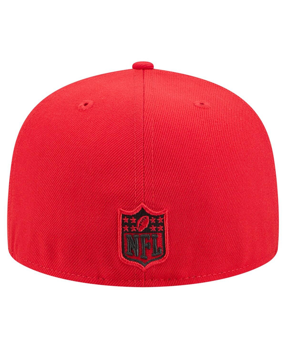 New Era Men'sâ Red Kansas City Chiefs Tri-hit 59fifty Fitted Hat In Red
