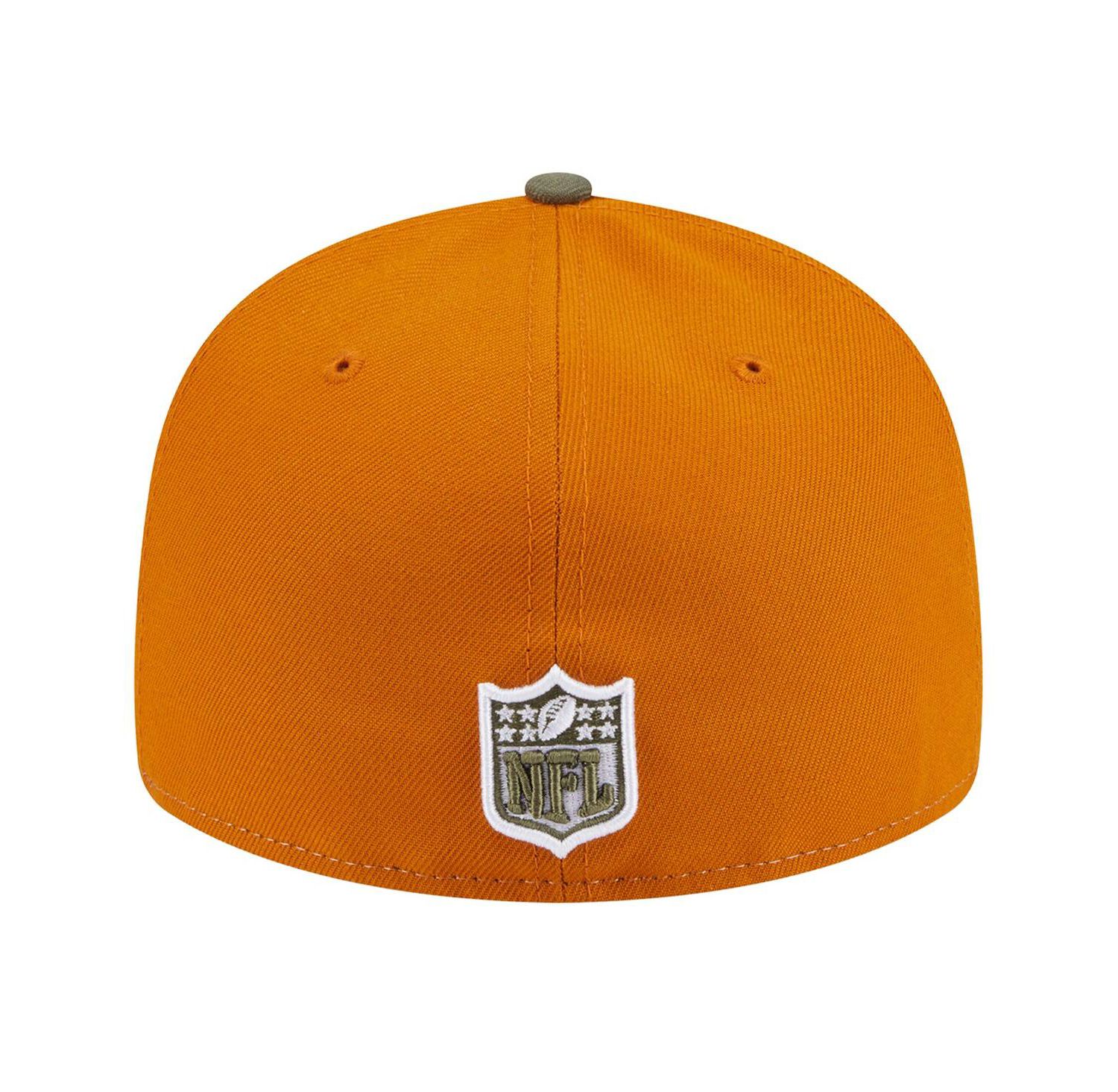 Men's Olive/Brown Las Vegas Raiders Two-Tone Color Pack Split Panel 59FIFTY Fitted Hat