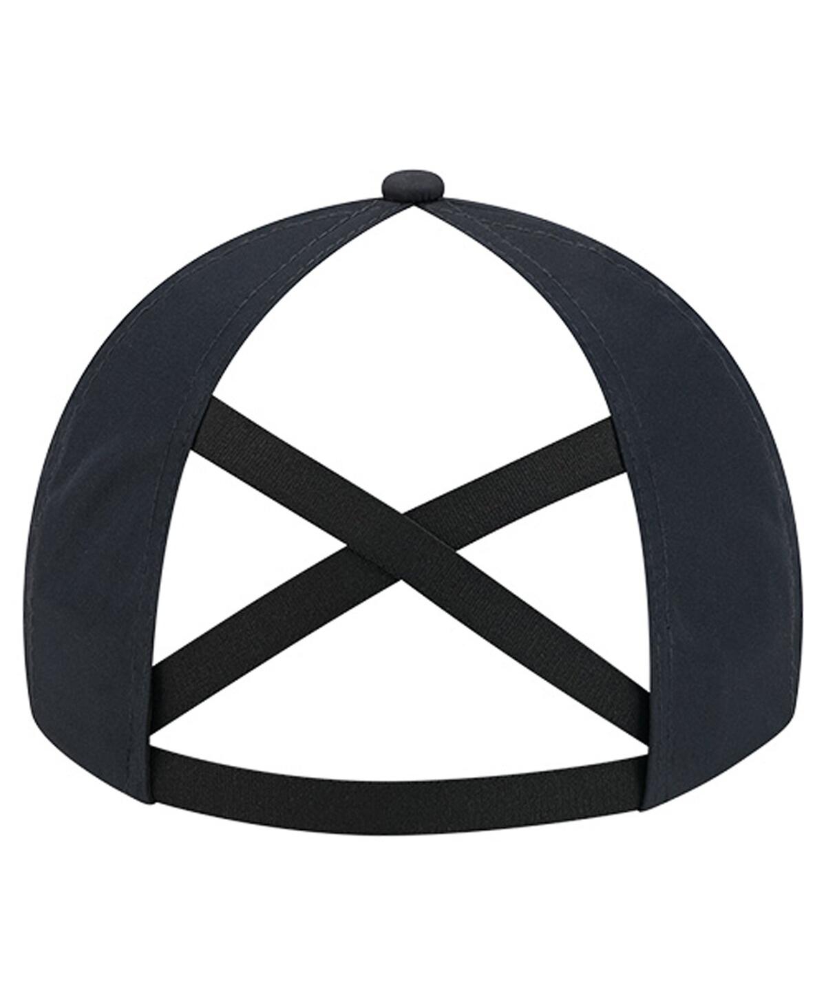 New Era Women's Navy New York Yankees Team Pony Tail 9forty Flex Hat In Black