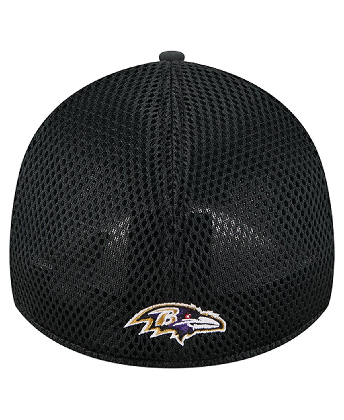 New Era Men'sâ Black Baltimore Ravens Outline 39thirty Flex Hat In Black