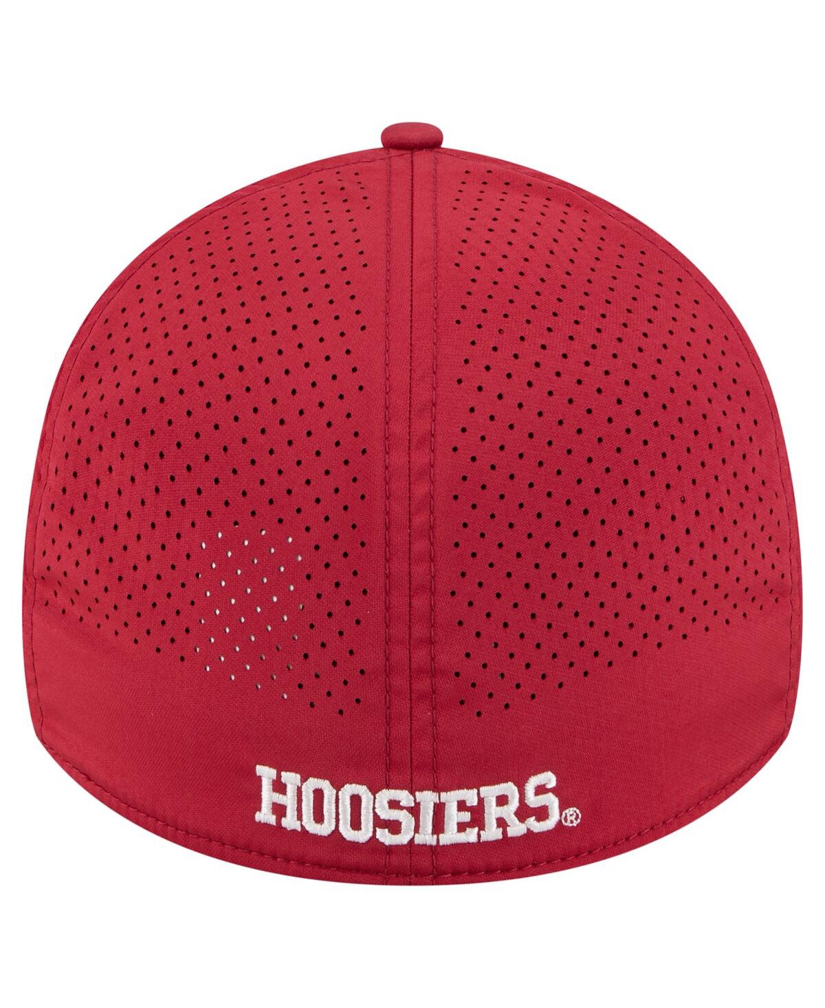 New Era Men'sâ Crimson Indiana Hoosiers Rope 39thirty Flex Hat In Red