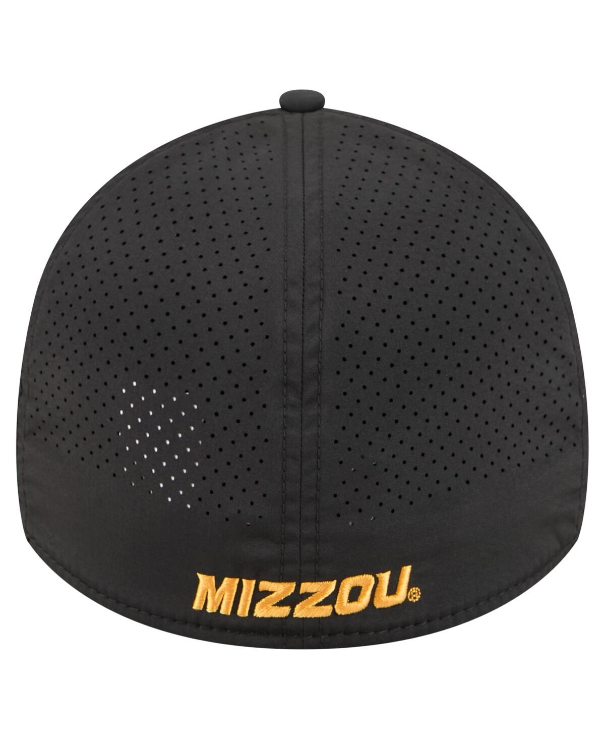 New Era Men'sâ Black Missouri Tigers Rope 39thirty Flex Hat In Black