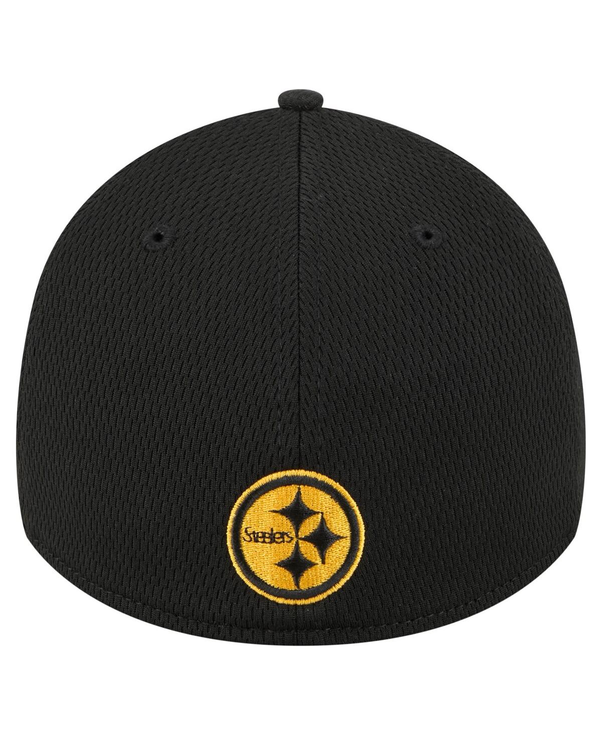 New Era Men'sâ Black Pittsburgh Steelers Scoreboard 39thirty Flex Hat In Black
