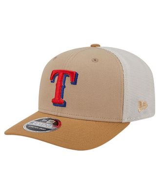 New Era - Men's Stone Texas Rangers 9SEVENTY Trucker Adjustable Hat