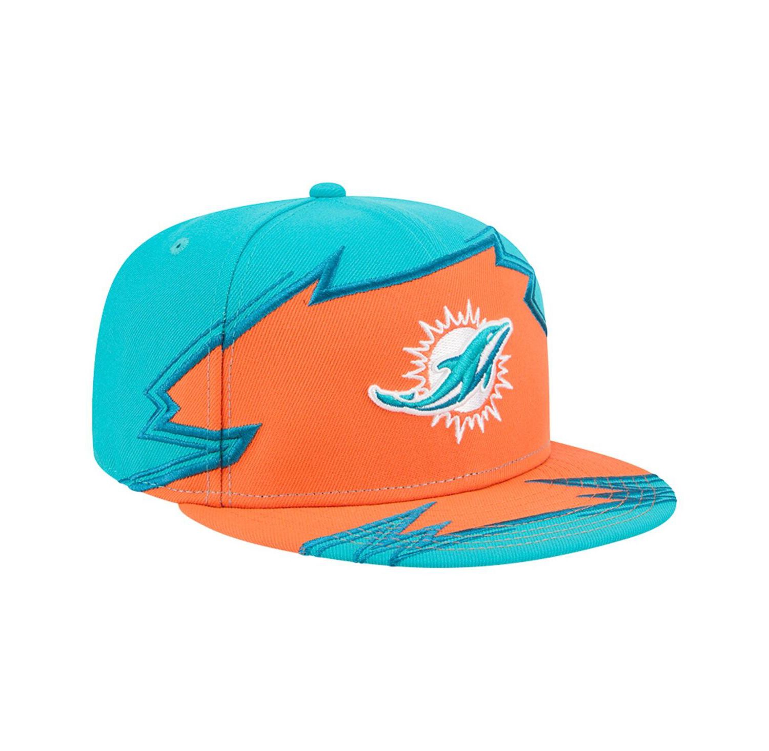 Men's Aqua/Orange Miami Dolphins Break 59FIFTY Fitted Hat