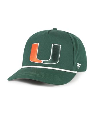 '47 Brand - Men's Green Miami Hurricanes Rope Hitch Adjustable Hat