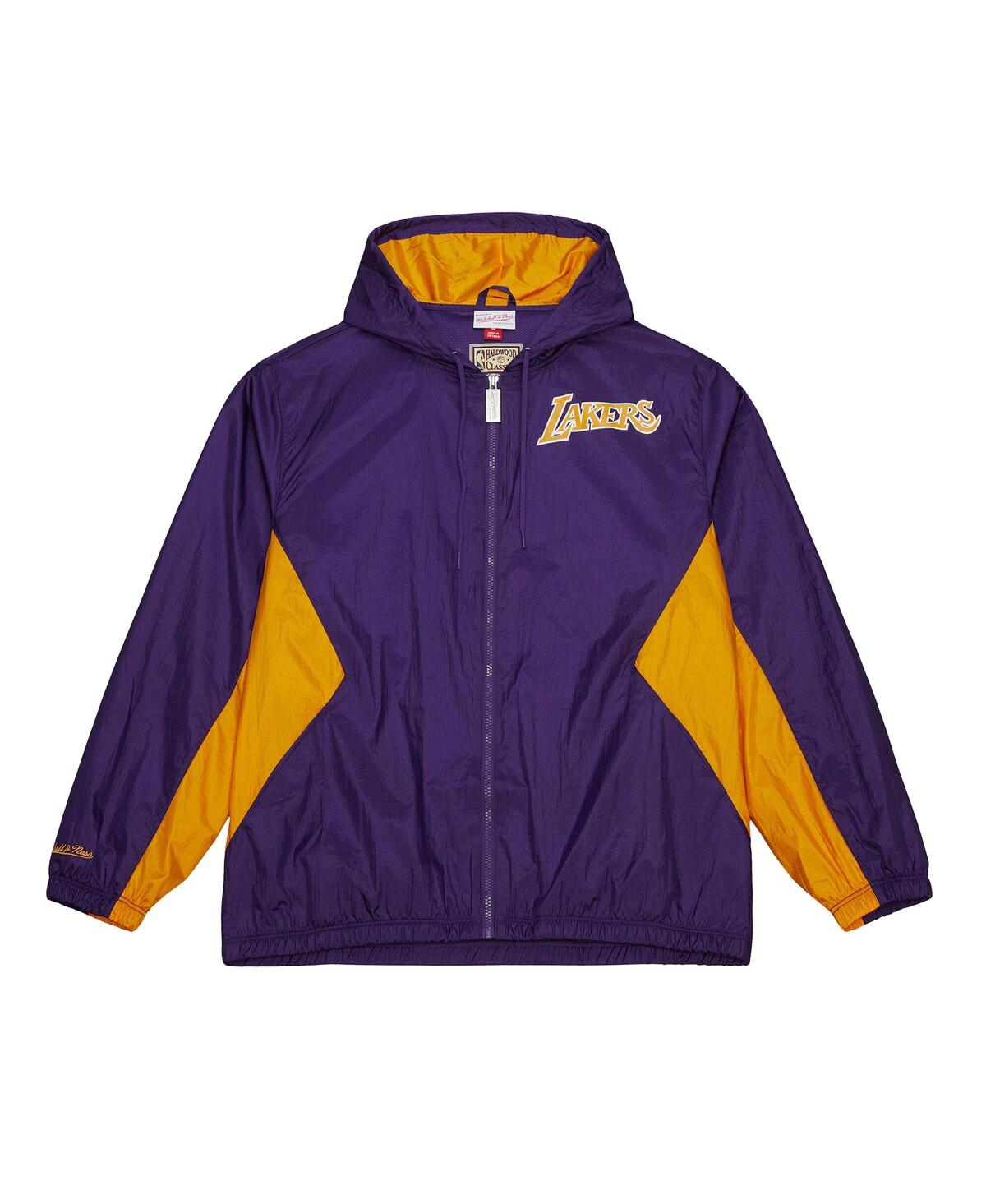 Mitchell & Ness Men's Purple Los Angeles Lakers Playmaker Full-zip Windbreaker Jacket In Purple