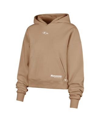 Women's Brown Baltimore Ravens Sue Foundation Portabella Hoodie Sweatshirt