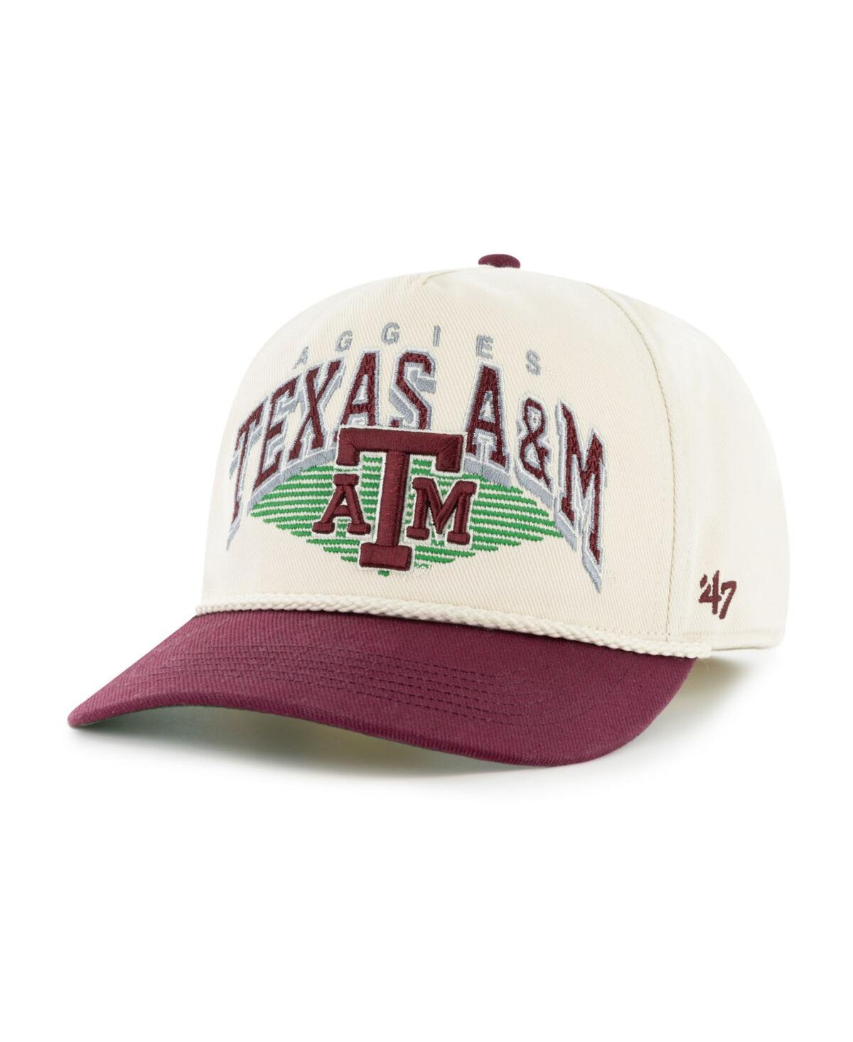 47 Brand Men's Natural Texas A M Aggies Pomona Two-tone Rope Hitch Adjustable Hat In Neutral