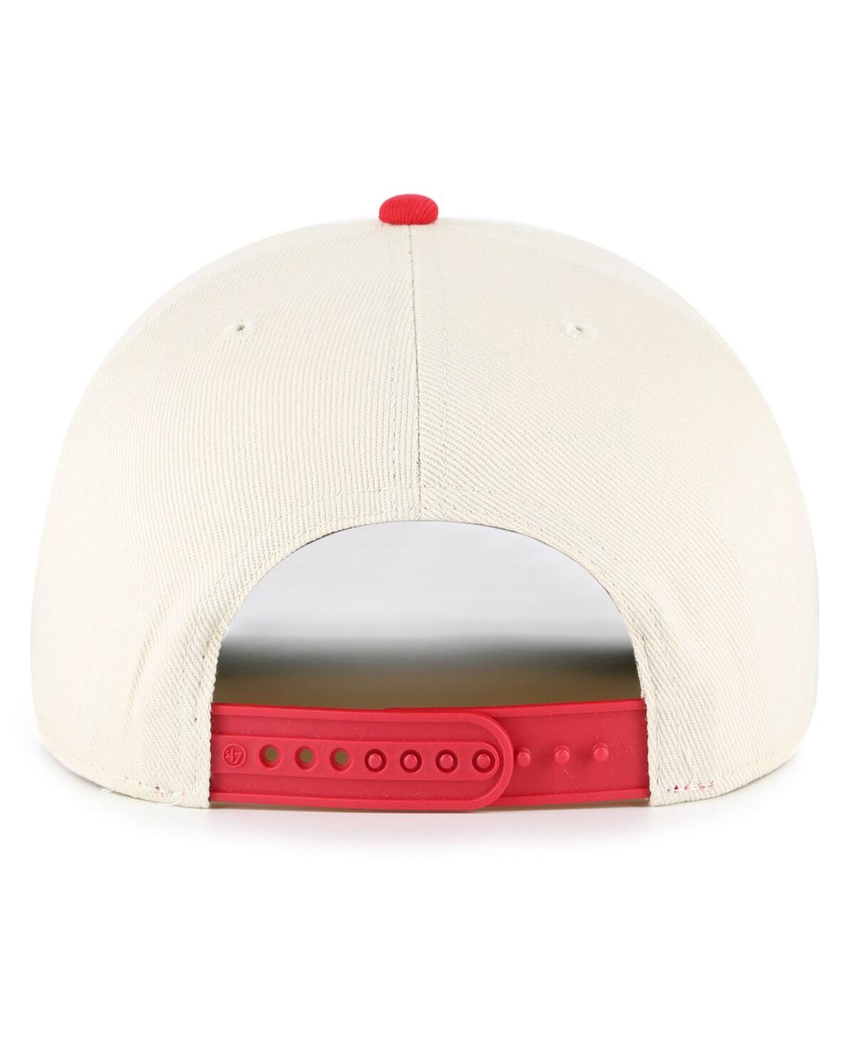 47 Brand Men's Natural Nc State Wolfpack Pomona Two-tone Rope Hitch Adjustable Hat In Neutral