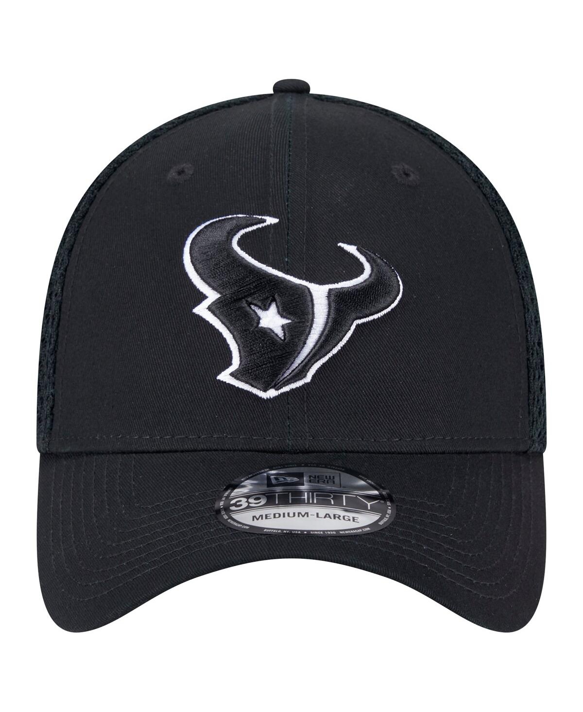 New Era Men'sâ Black Houston Texans Main Neo 39thirty Flex Hat In Black