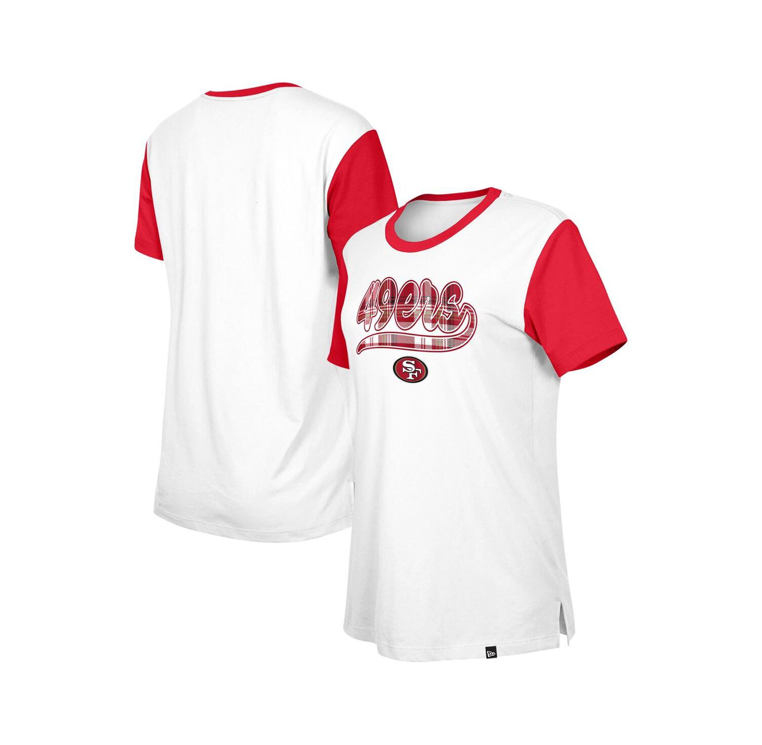 Women's White/Scarlet San Francisco 49ers 3rd Down T-Shirt
