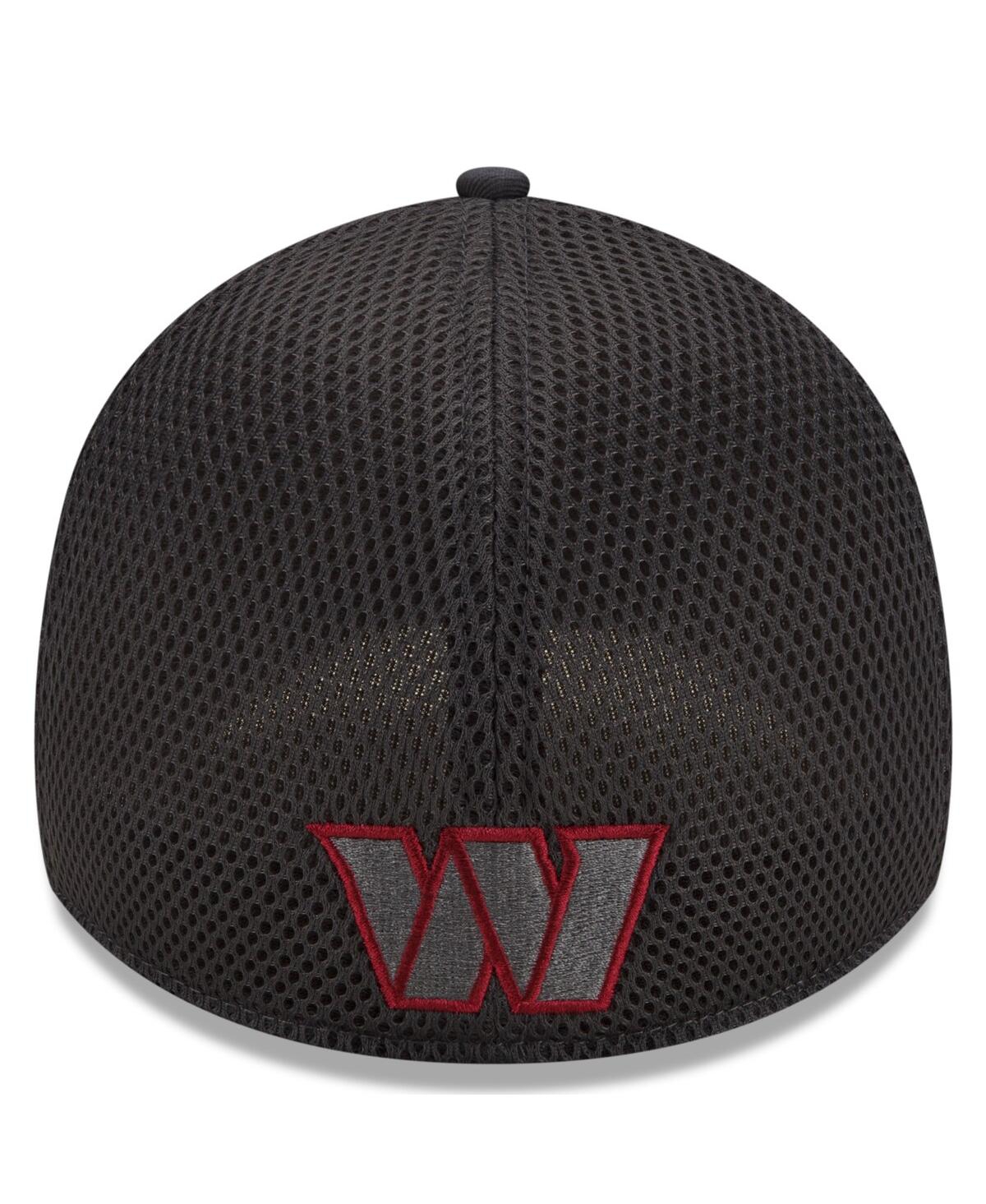New Era Men'sâ Gray/graphite Washington Commanders Grayed Out Neo 2 39thirty Flex Hat In Gray