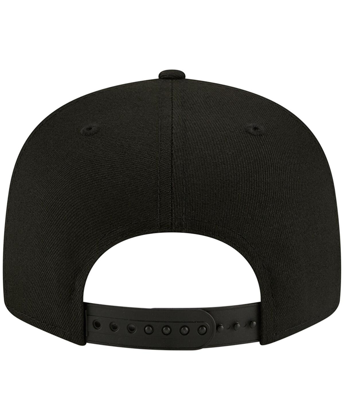 New Era Men's Sacramento Kings Black On Black 9fifty Snapback Hat In Black