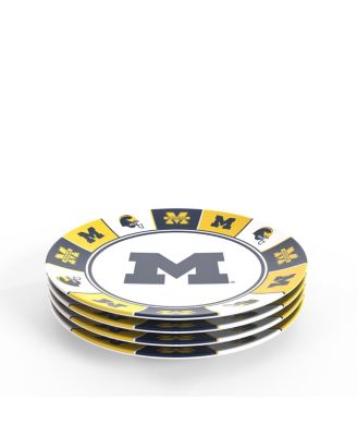 Tervis - Michigan Wolverines Four-Piece Melamine Dinner Plate Set