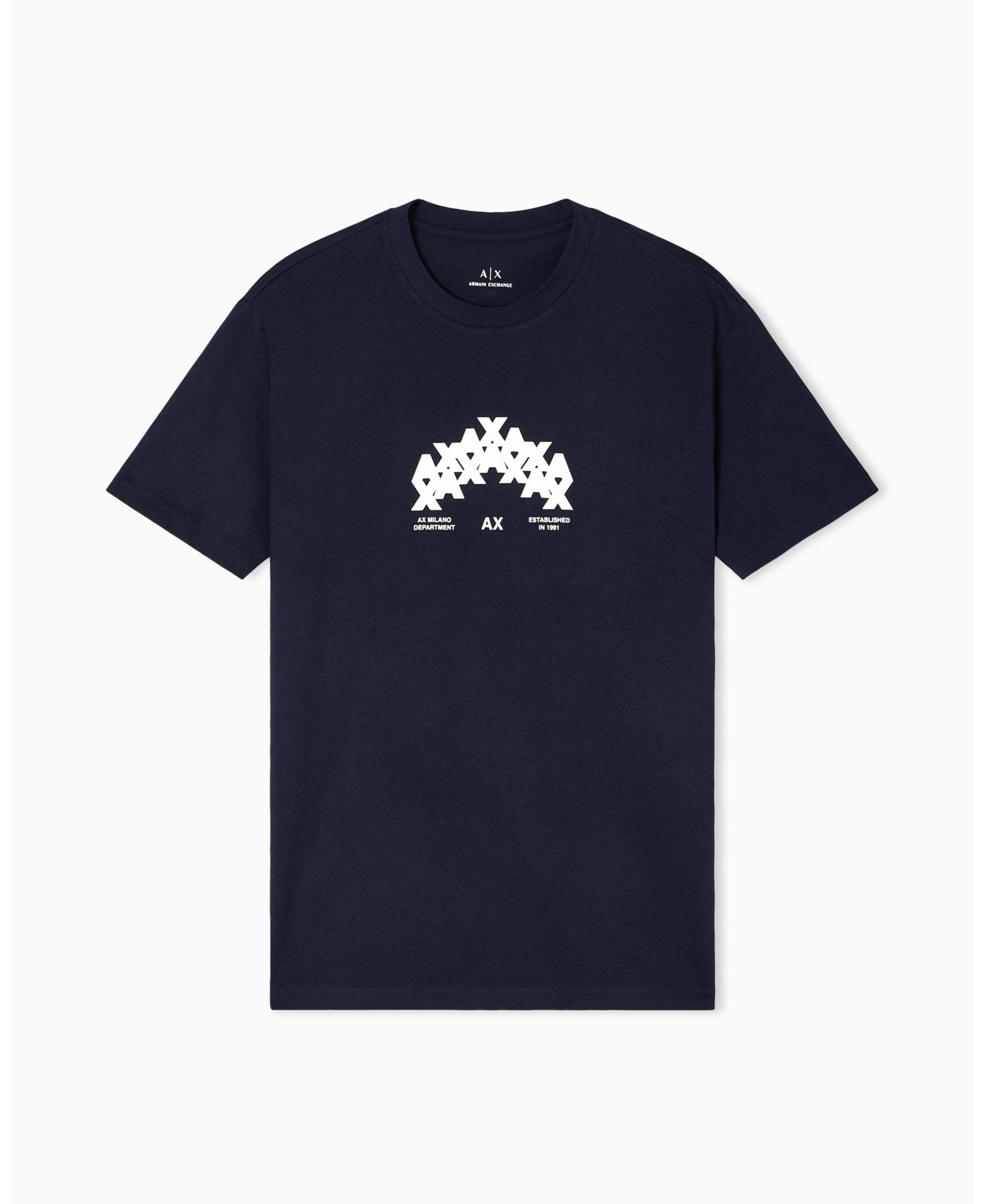 Men's Heavy Jersey Flocked A X Logo T-Shirt