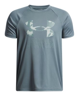 Under Armour - Big Boys Tech Hybrid Print Logo Graphic Short-Sleeve T-Shirt