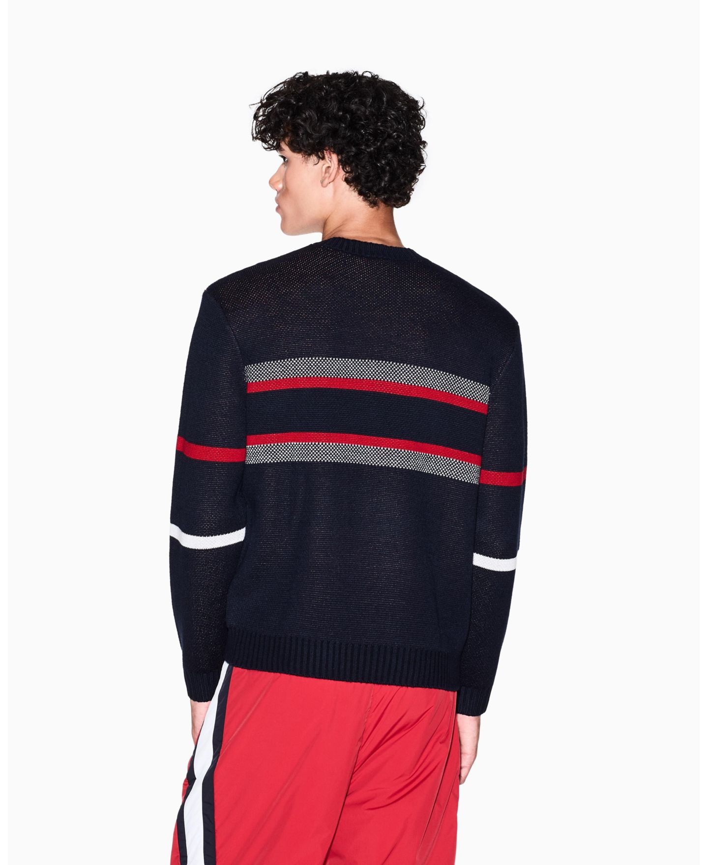 Мужской свитер A|X Armani Exchange Color Block Tape — фото 4
