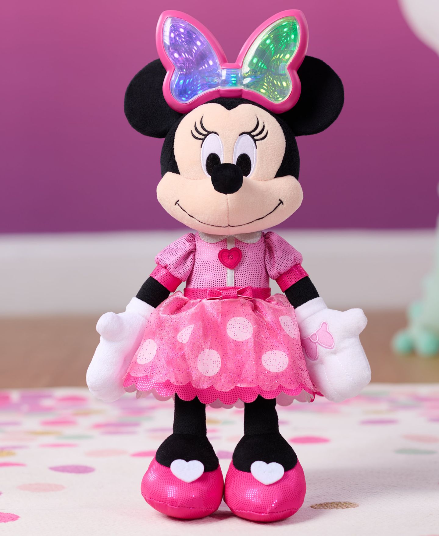 Детская мягкая игрушка Minnie Mouse Colorfinity Interactive 15" Plush — фото 3