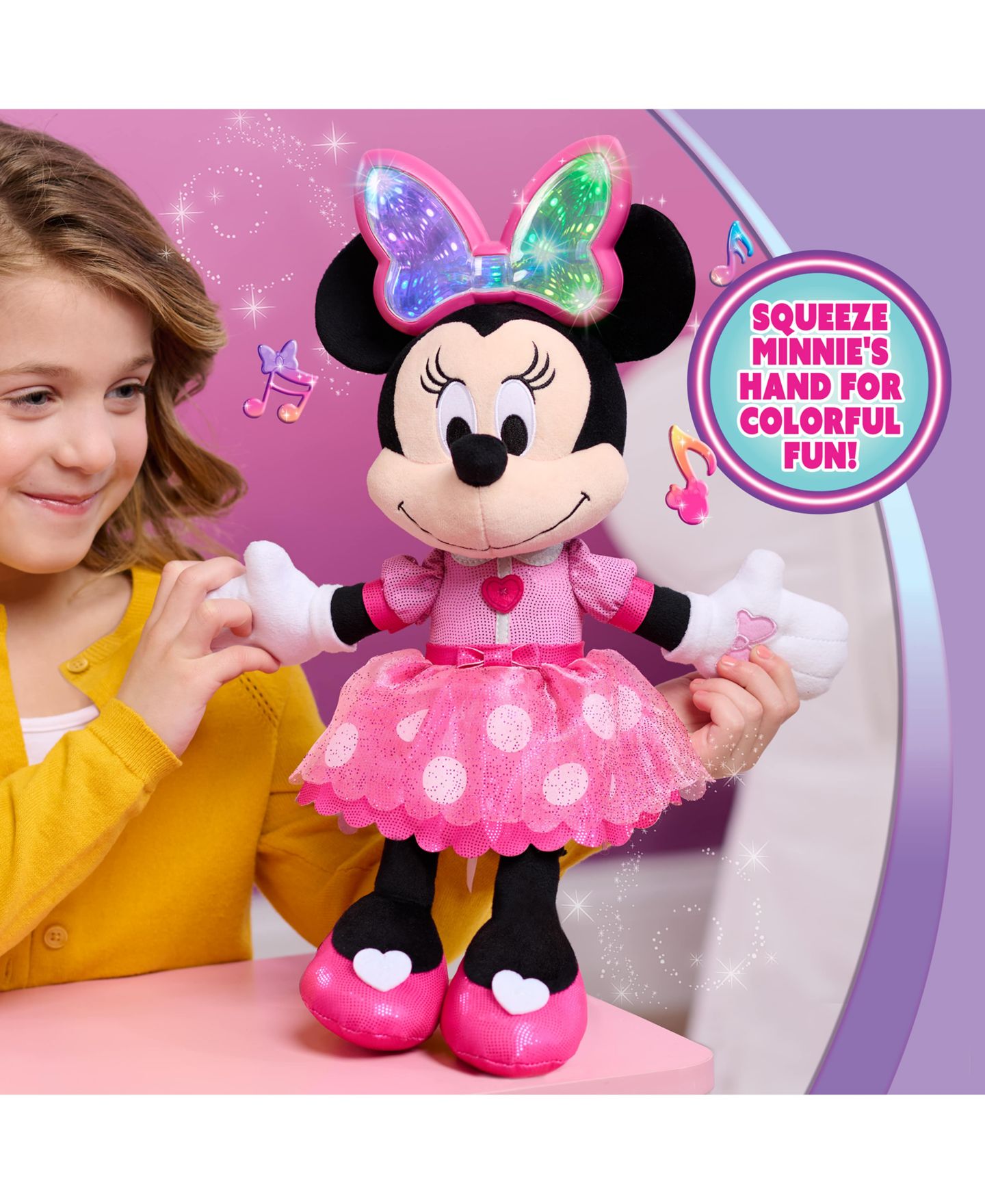 Детская мягкая игрушка Minnie Mouse Colorfinity Interactive 15" Plush — фото 12