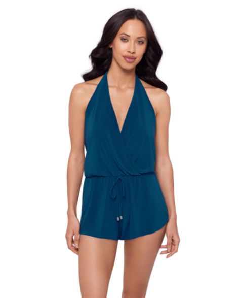 Женский комбинезон Magicsuit Solids Bianca Swim Romper, цвет: Abyss