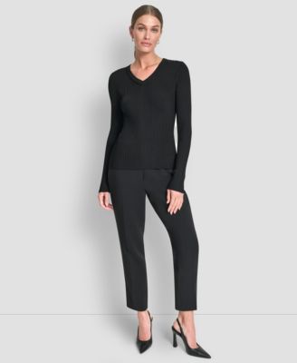 Women's Sleek Long Sleeve Shine Sweater