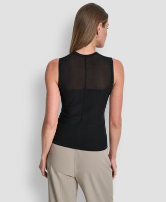 Women's Sleeveless Crewneck Sweater