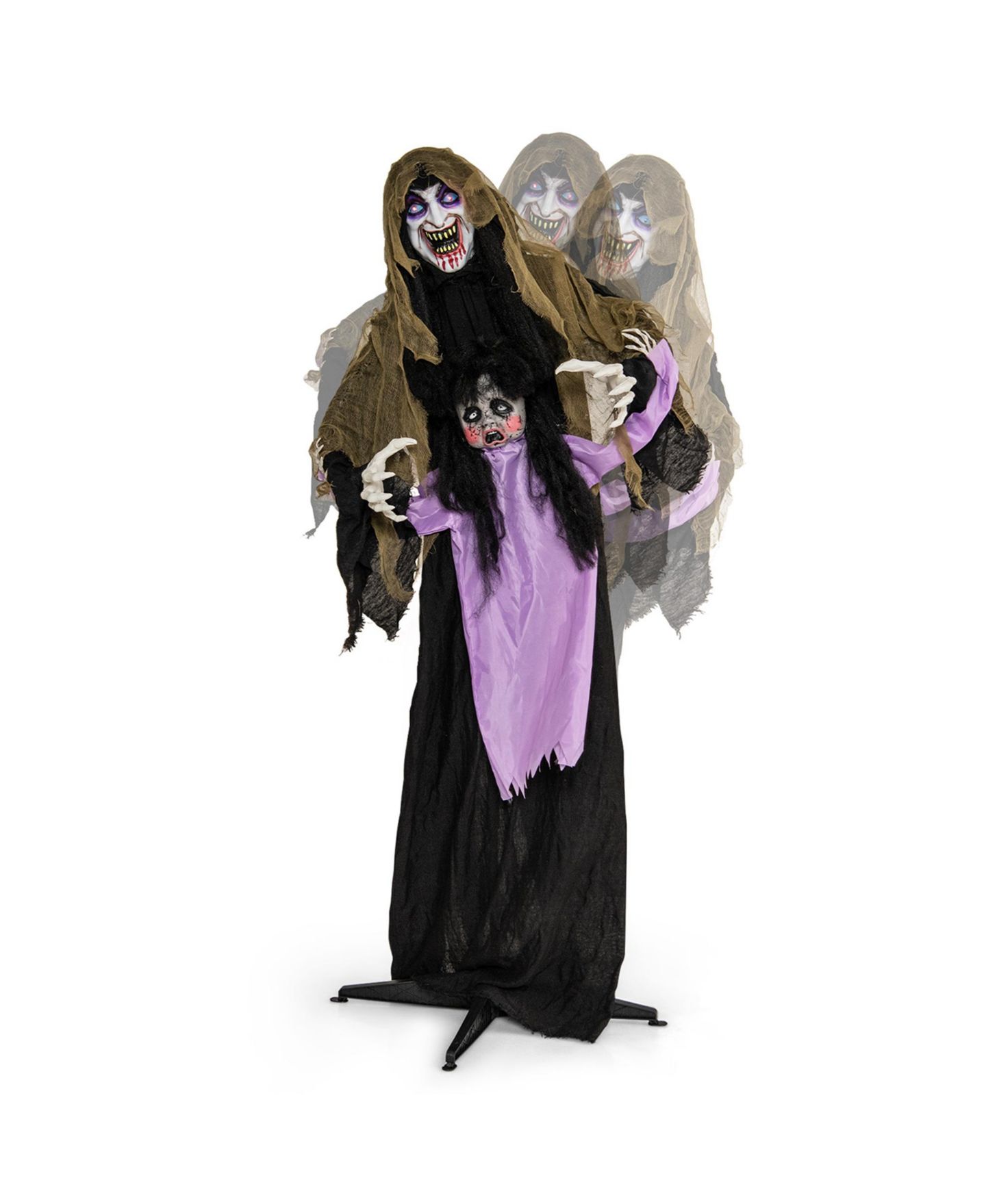 Детская игрушка Costway Lighted and Animated Halloween Decoration 63" Outdoor Animatronic, цвет: Фиолетовый — фото 1
