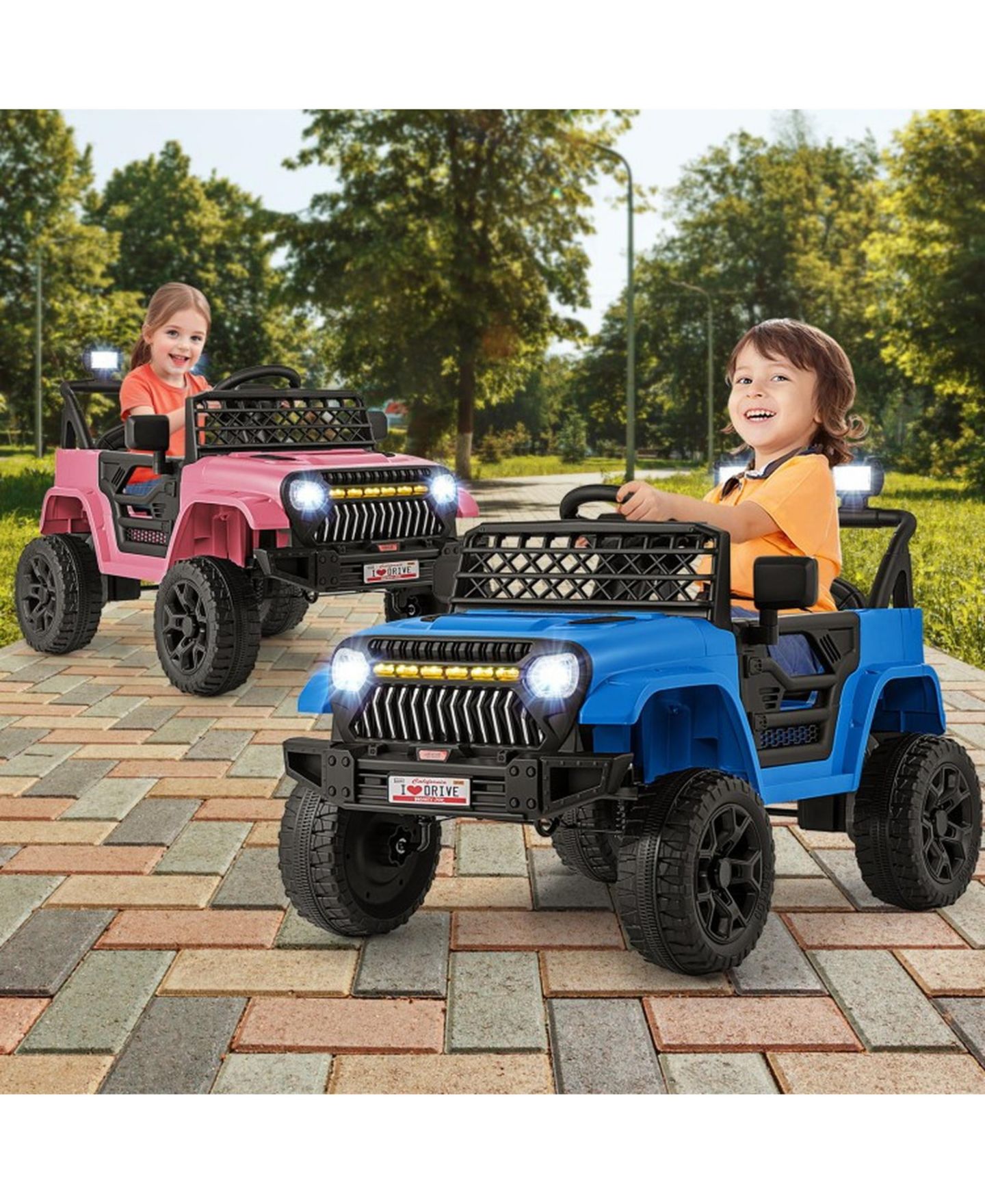 Детская игрушка SUGIFT 12V Rechargeable Ride-On Truck with Parental Remote, 66 lb Capacity, Ages 3+, цвет: Синий — фото 2