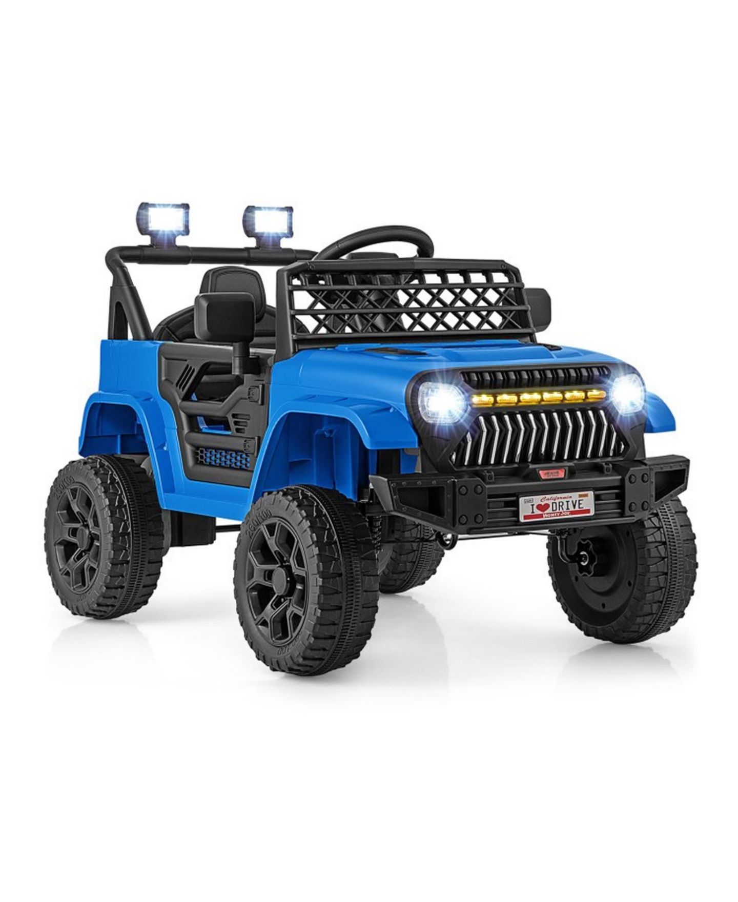 Детская игрушка SUGIFT 12V Rechargeable Ride-On Truck with Parental Remote, 66 lb Capacity, Ages 3+, цвет: Синий — фото 1