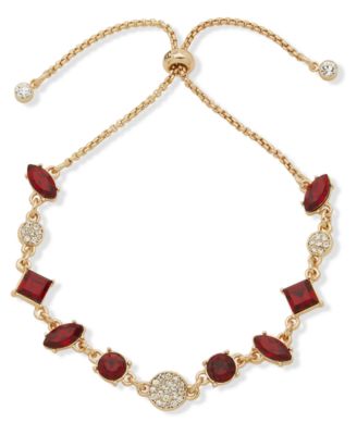 KARL LAGERFELD PARIS - Red Stone Slider Bracelet