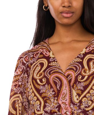 Women's Long Sleeve Belted Maxi Dress