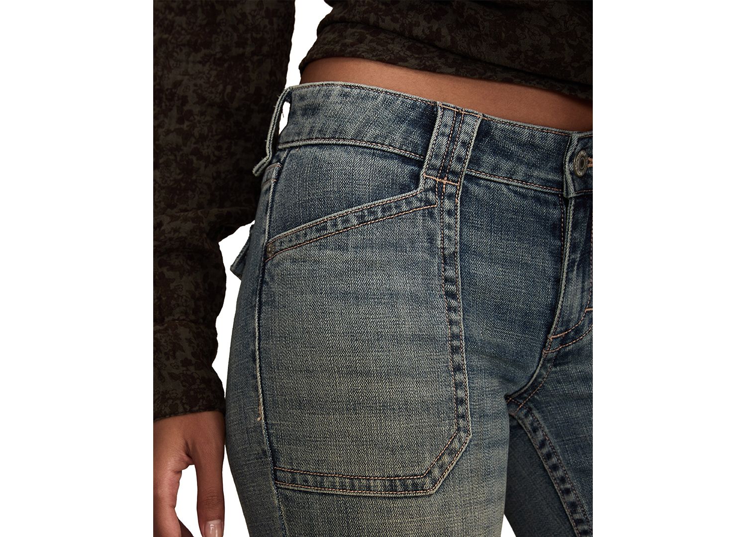 Women's Low Rise Flare Jeans
