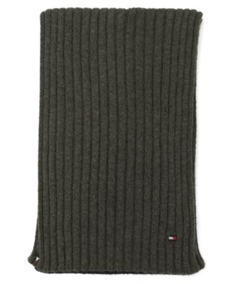 Men's 2-Piece Wide Rib Global Stripe Cuff Beanie and Scarf Set