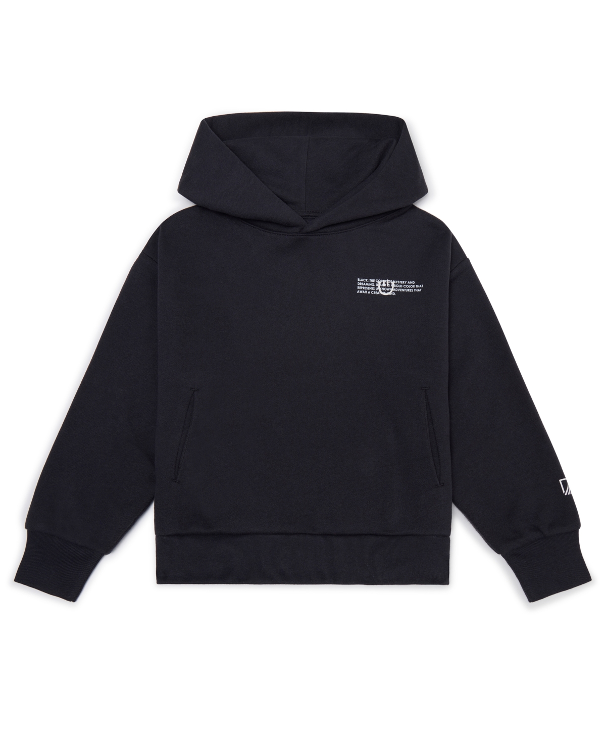 Color Lab Unisex 2t-6x Pull-on Printed Long Sleeve Hoodie In Black
